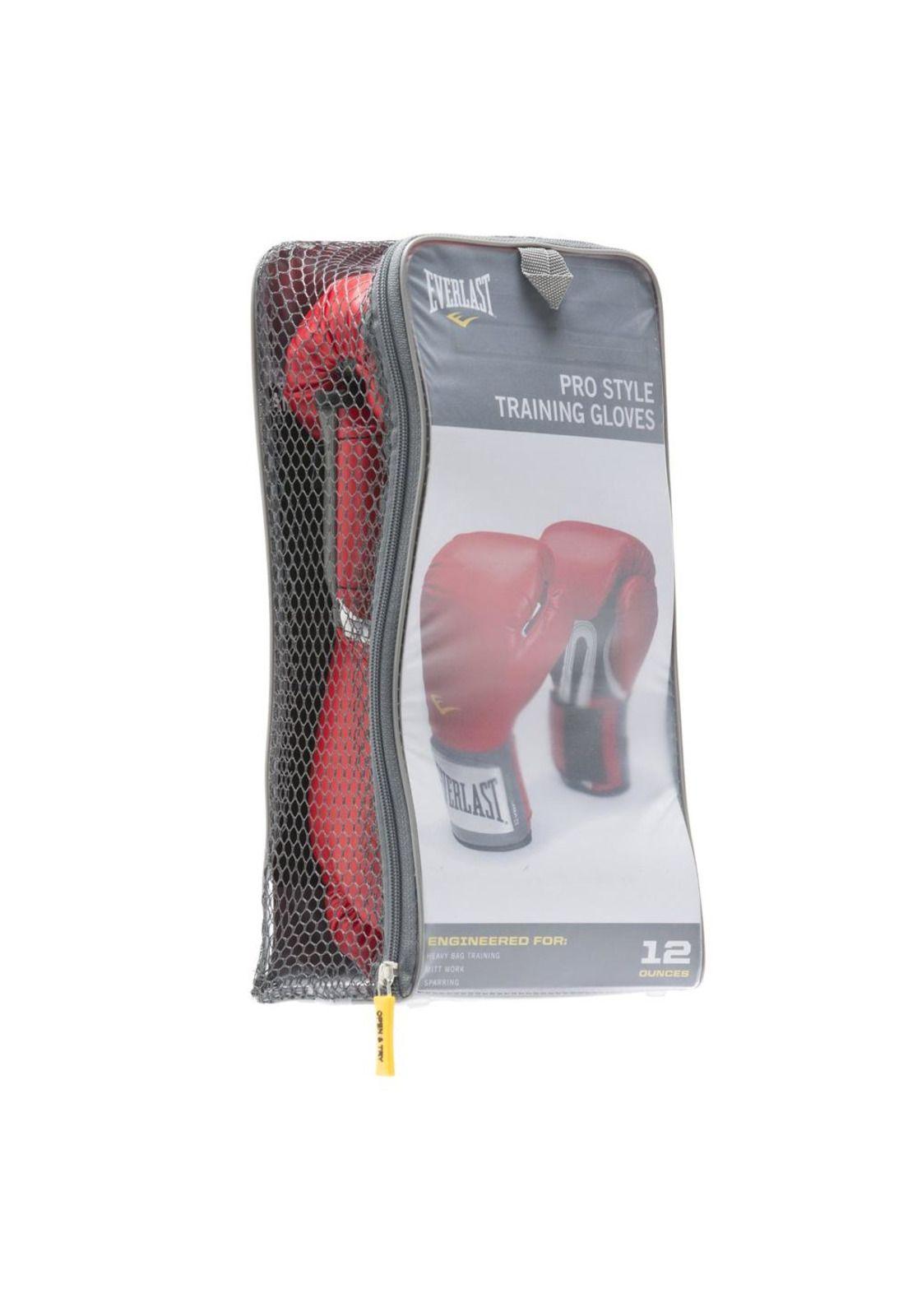 Guantes De Box Everlast Pro Style Training Rojo-3