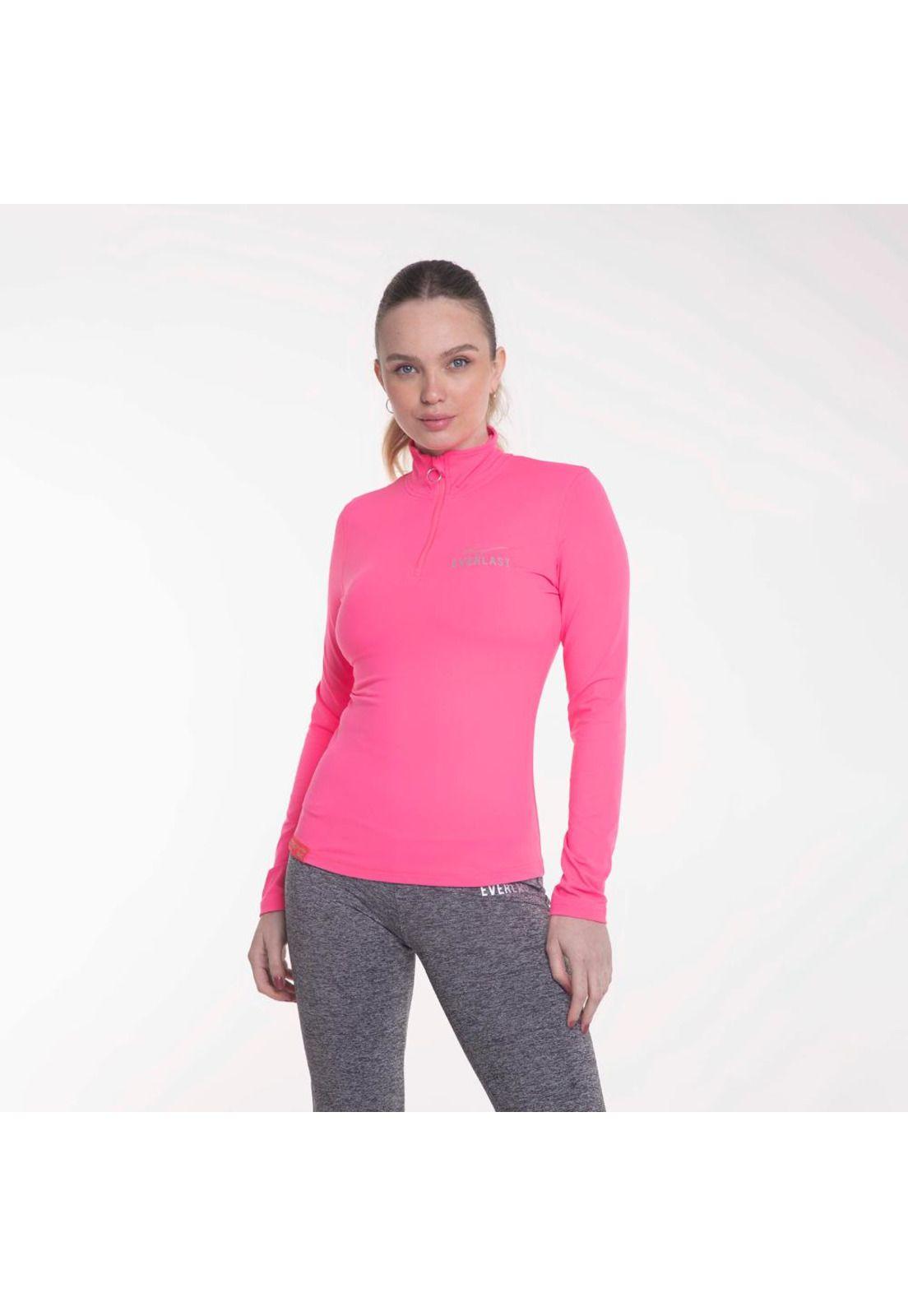 Polera M/L Basic Fucsia Everlast-0