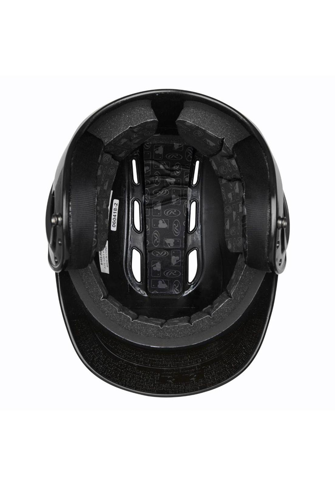 Casco Bateador Junior Velo Gloss - Negro Onesize Rawlings-3