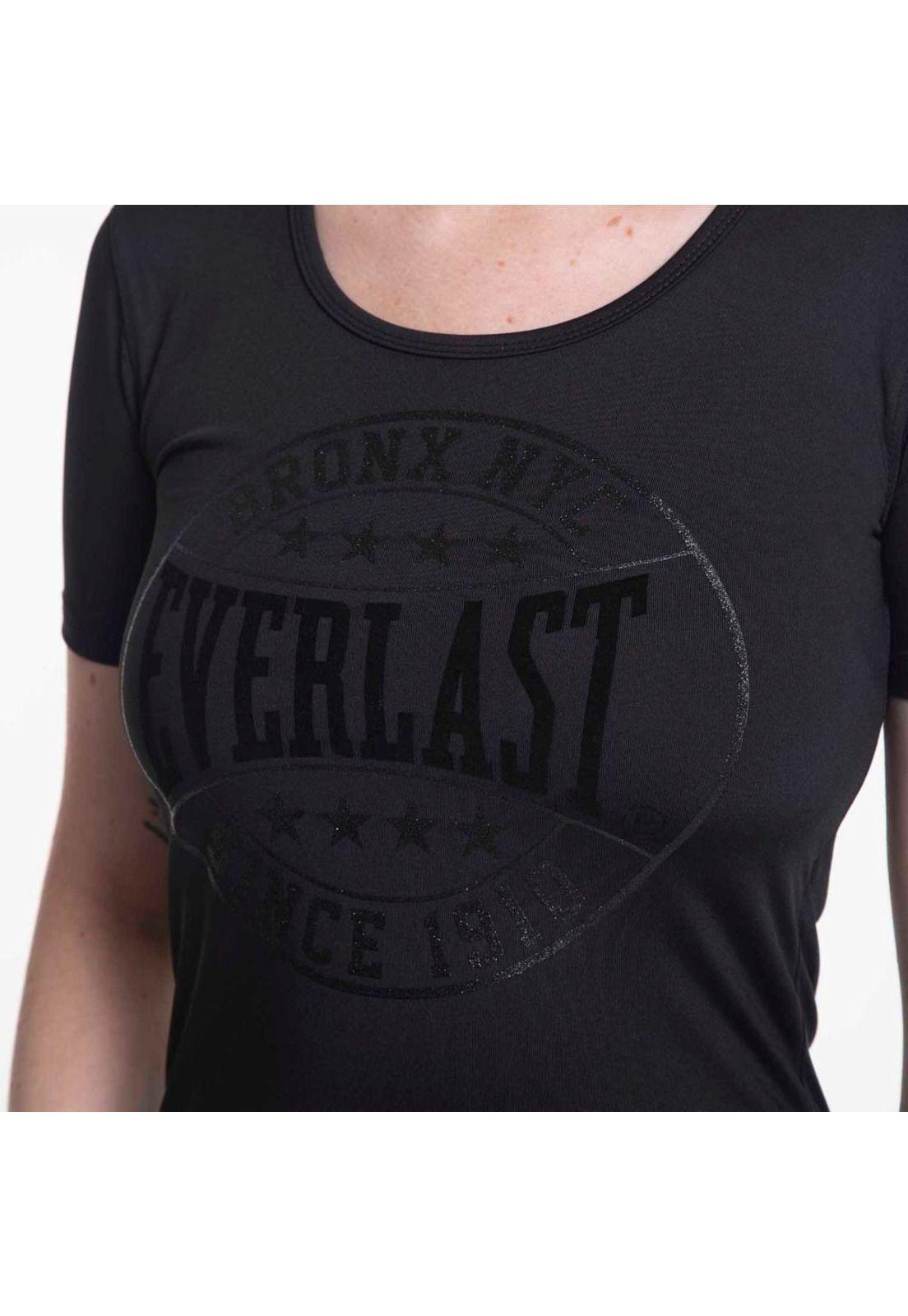 Polera M/C Basic Two Negro Everlast-2