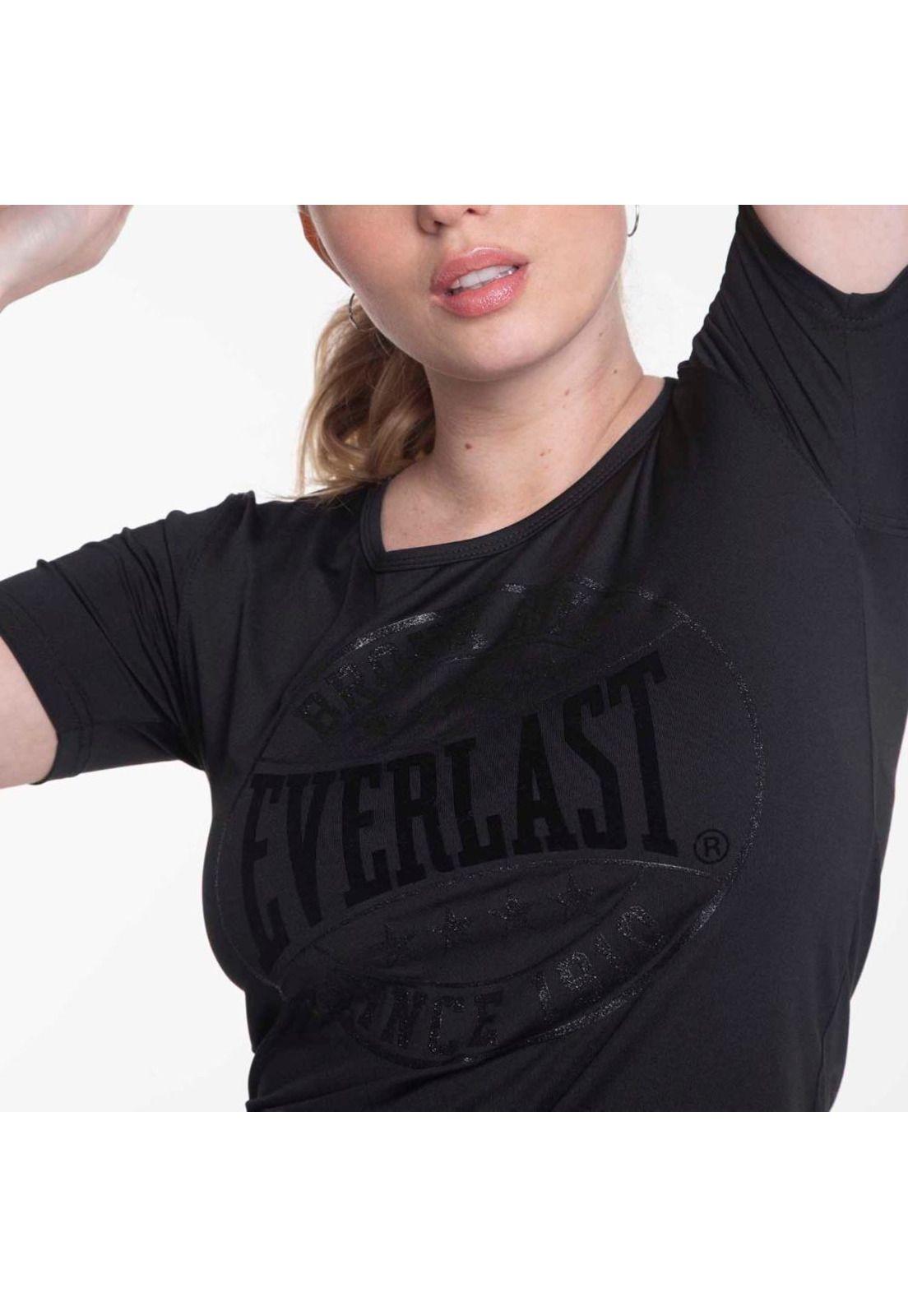 Polera M/C Basic Two Negro Everlast-4