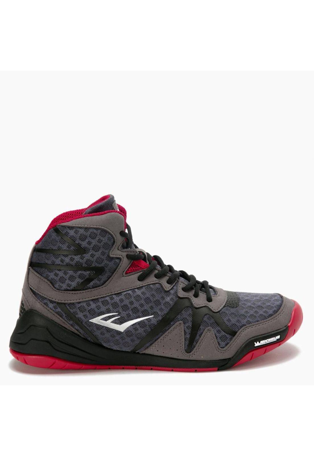 Zapatillas De Boxeo Everlast Pivt Gris/Rojo-2