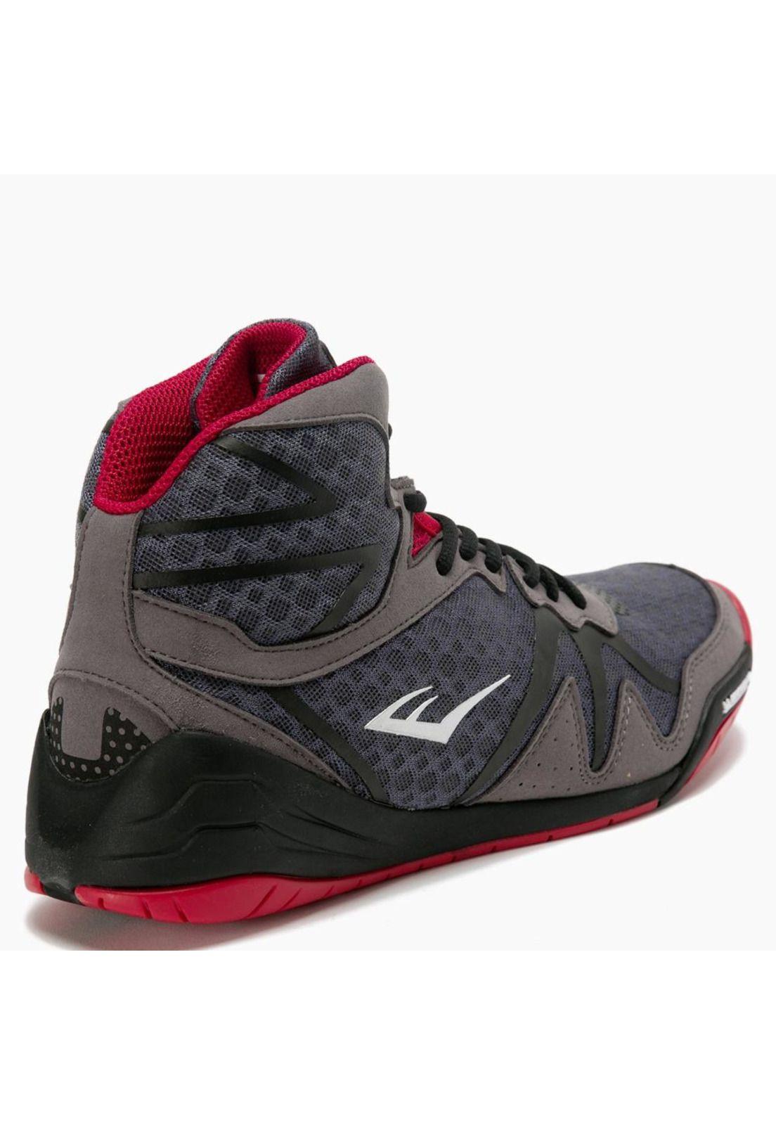 Zapatillas De Boxeo Everlast Pivt Gris/Rojo-3
