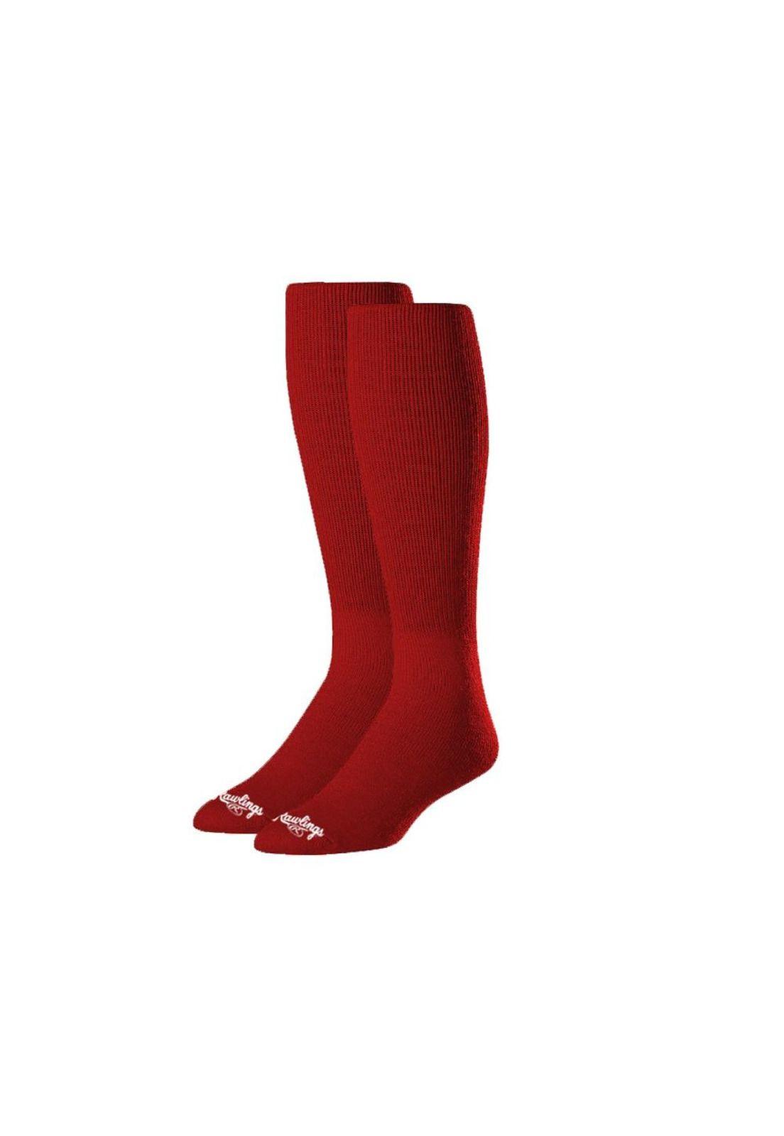 Medias De Baseball Rawlings Color Vino Tinto (2 Pares)-0