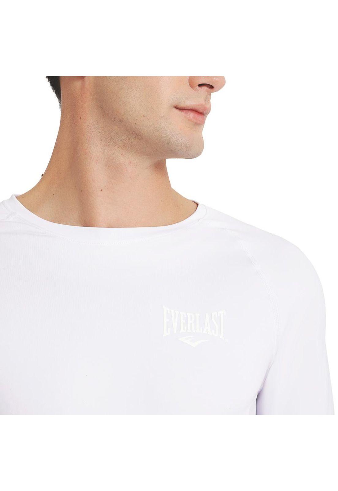 Polera de Compresión Manga Larga Blanco Everlast-2
