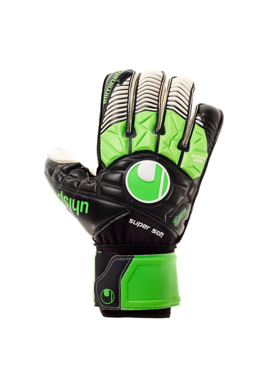 Guantes Arquero Eliminator Super Soft RF Negro/Verde/Blanco-0