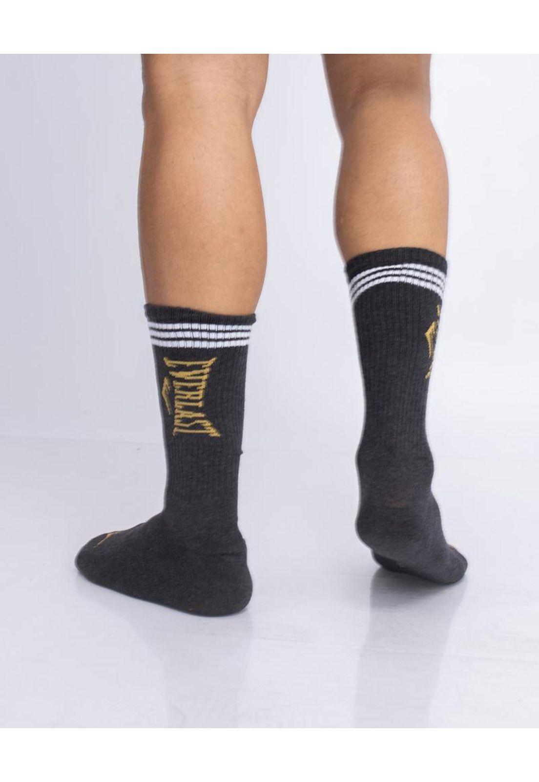 Tripack Calcetines Roma Amarillo-Negro-Gris Everlast-3