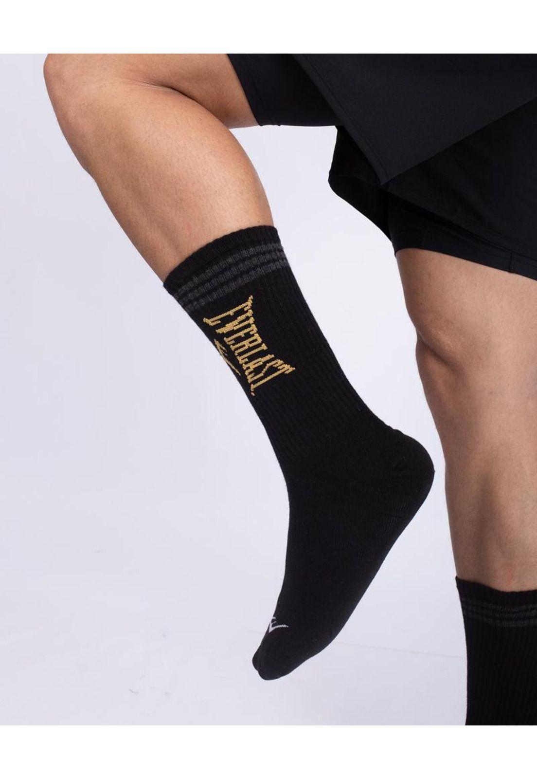 Tripack Calcetines Roma Amarillo-Negro-Gris Everlast-5