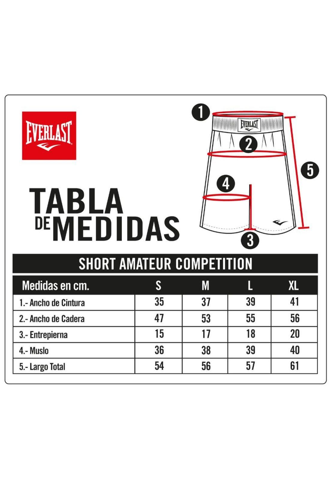 Short Amateur Competition Azul Everlast-5
