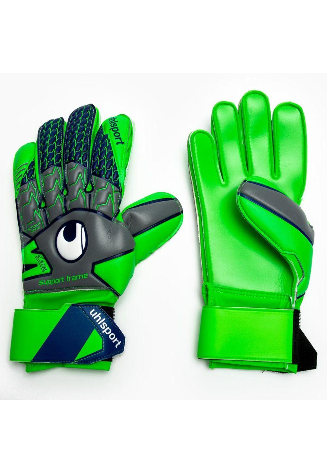 Guantes Arquero Uhl Tensiongreen Starter Soft Gr/Ve/Az-0