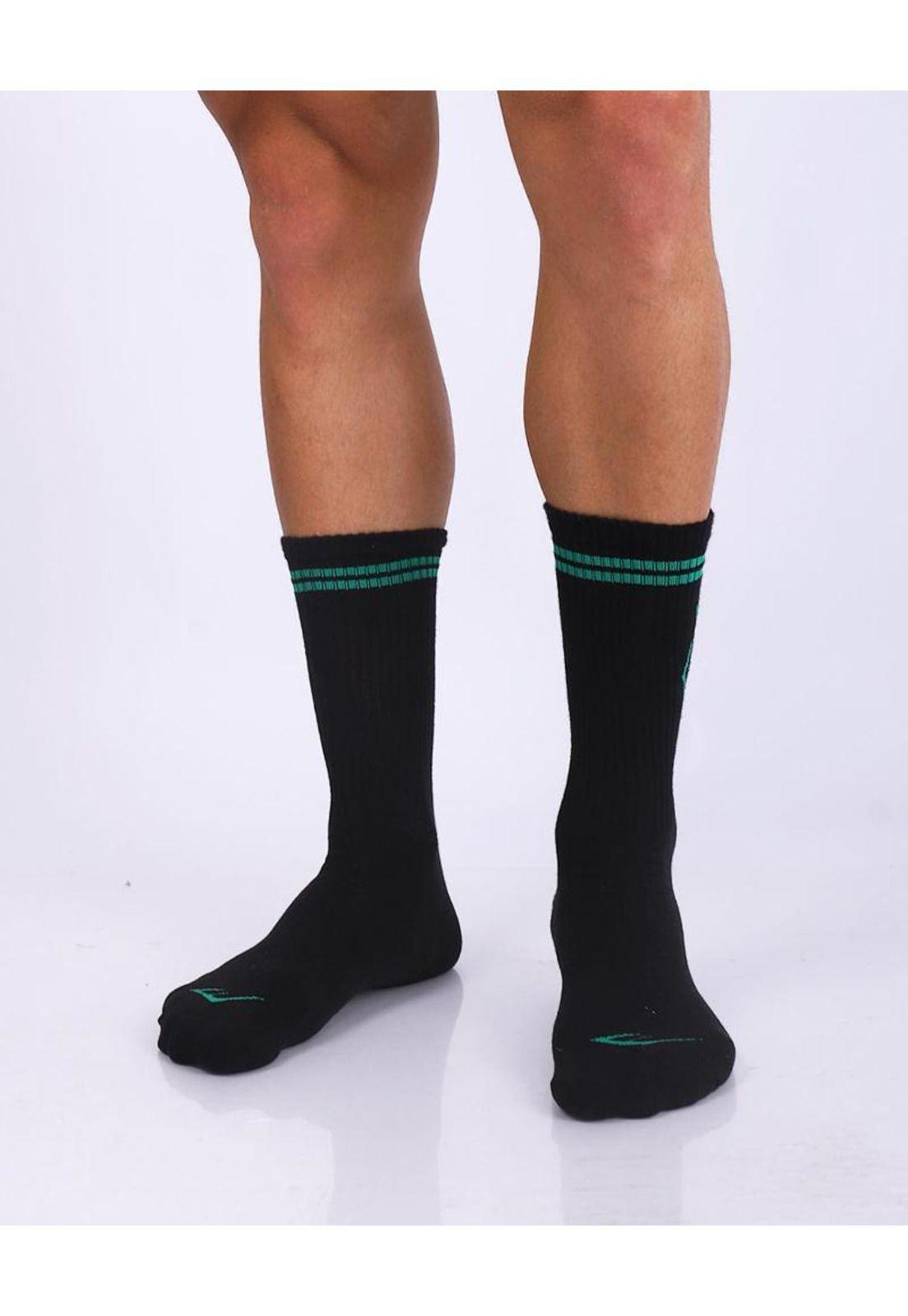 Tripack Calcetines Roma Verde-Negro-Blanco Everlast-2