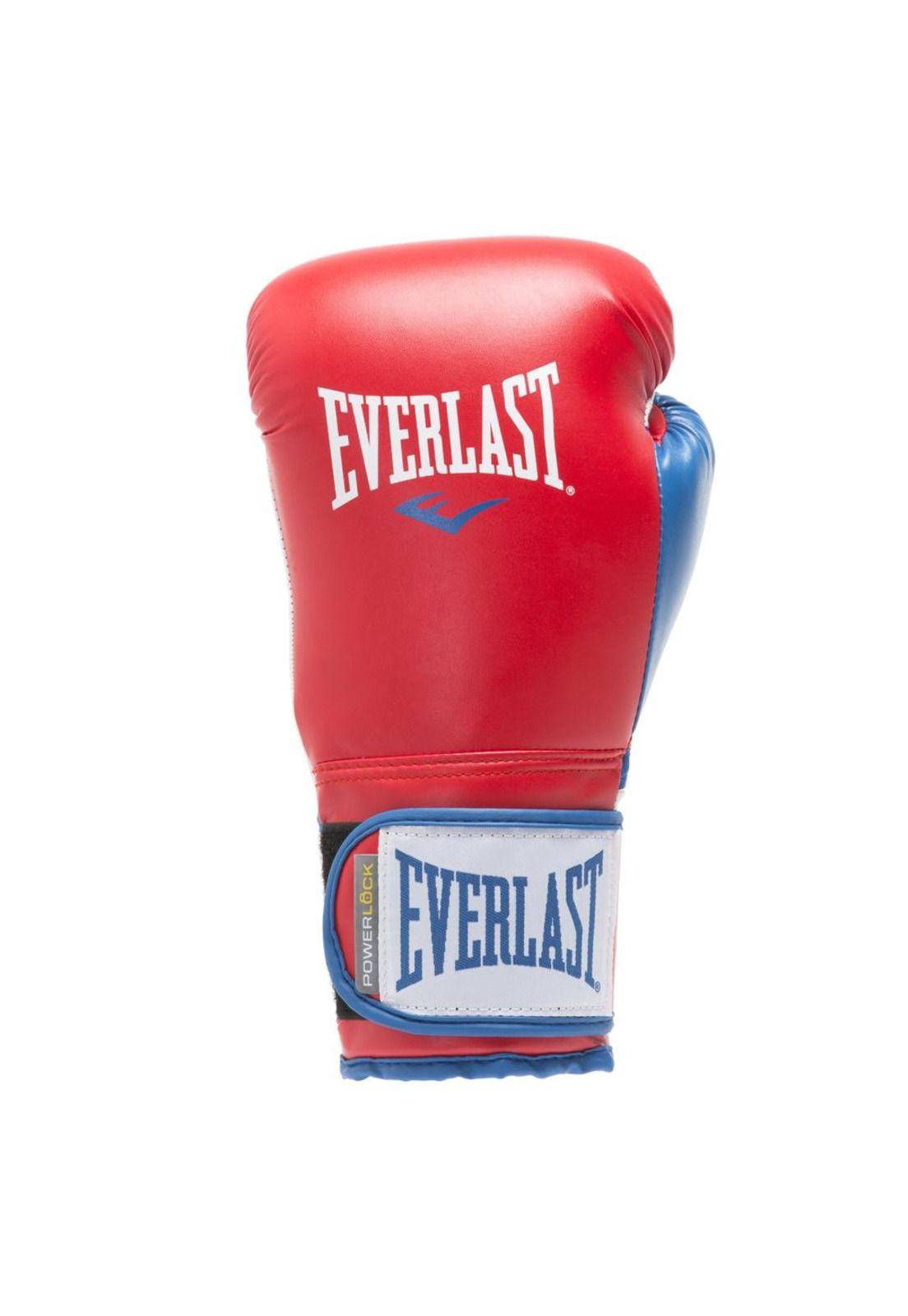 Guantes De Box Everlast Powerlock Rojo / Azul-1