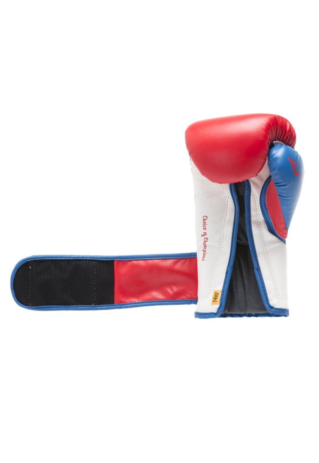 Guantes De Box Everlast Powerlock Rojo / Azul-2