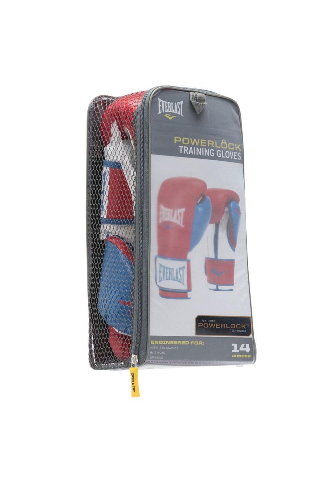 Guantes De Box Everlast Powerlock Rojo / Azul-3