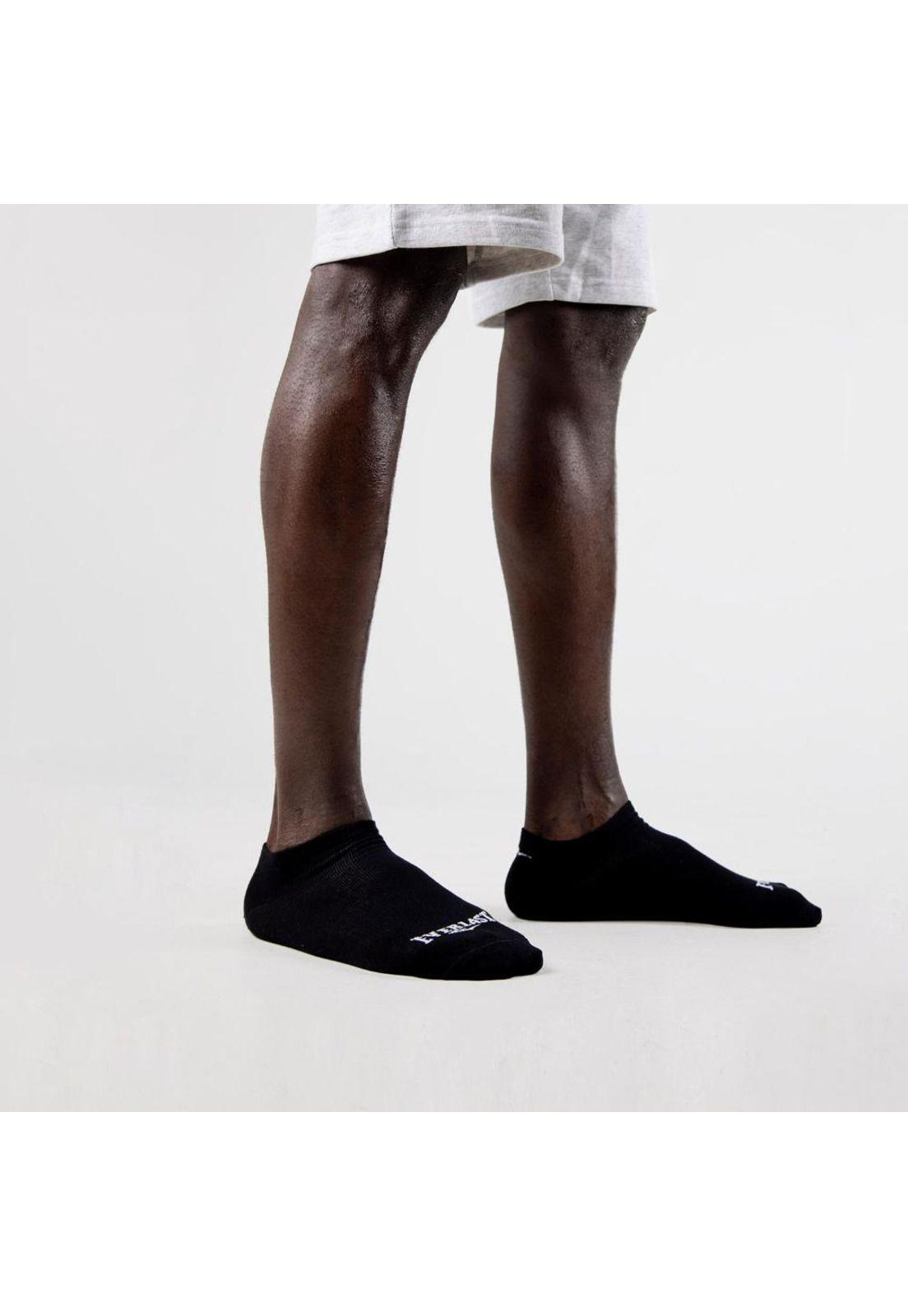 Tripack Calcetines Sneaker Negro-Blanco-Gris Everlast-2