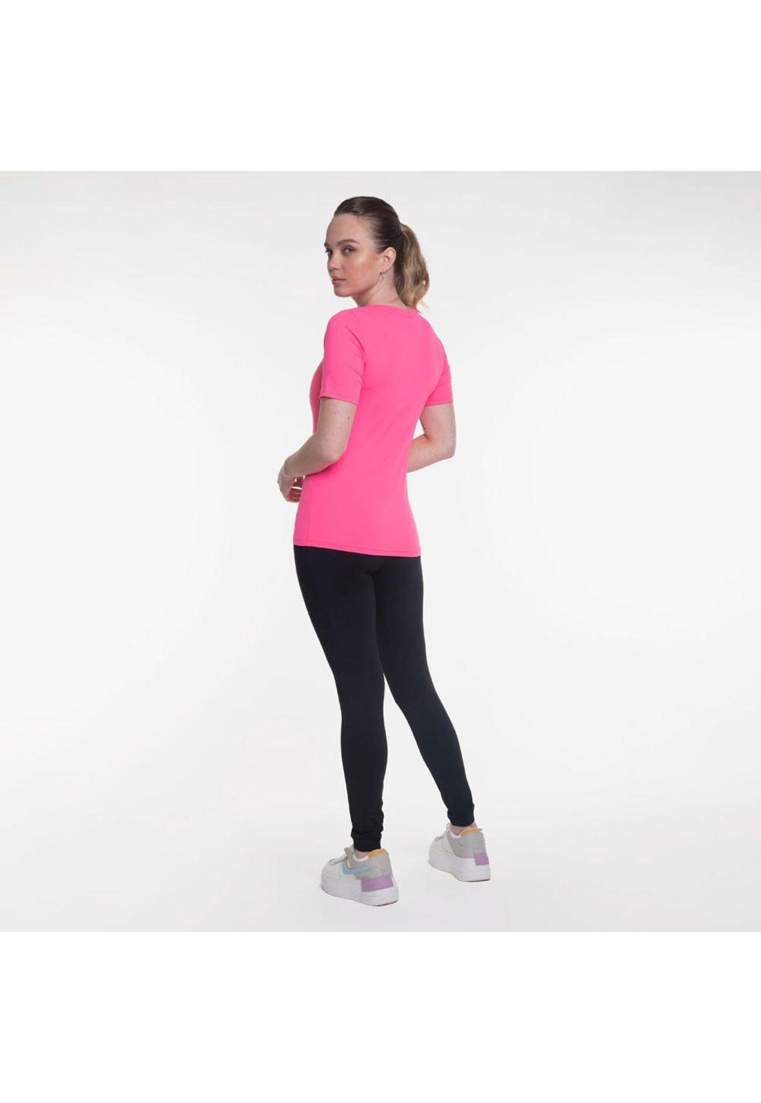 Polera M/C Basic Fucsia Everlast-1
