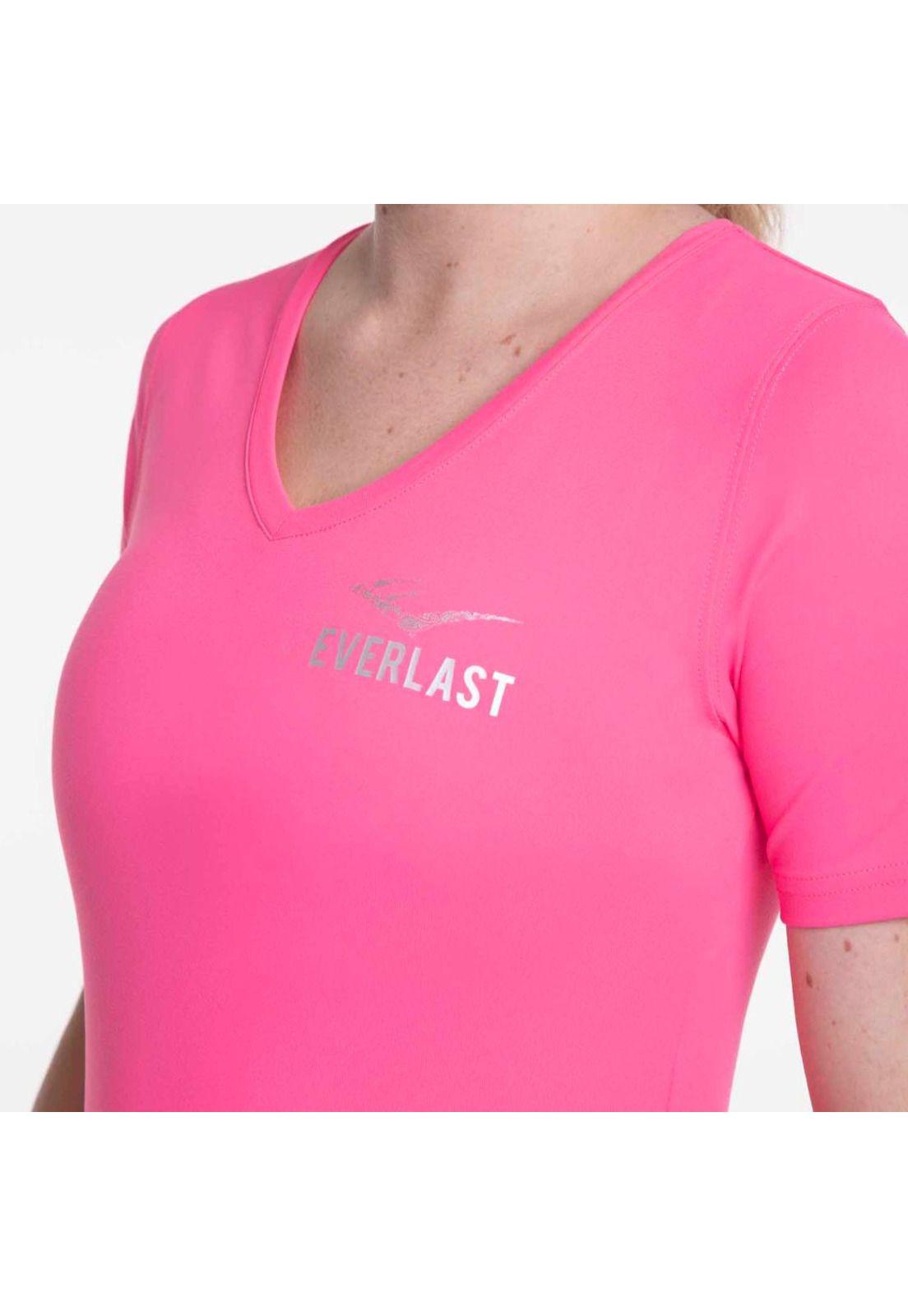 Polera M/C Basic Fucsia Everlast-2