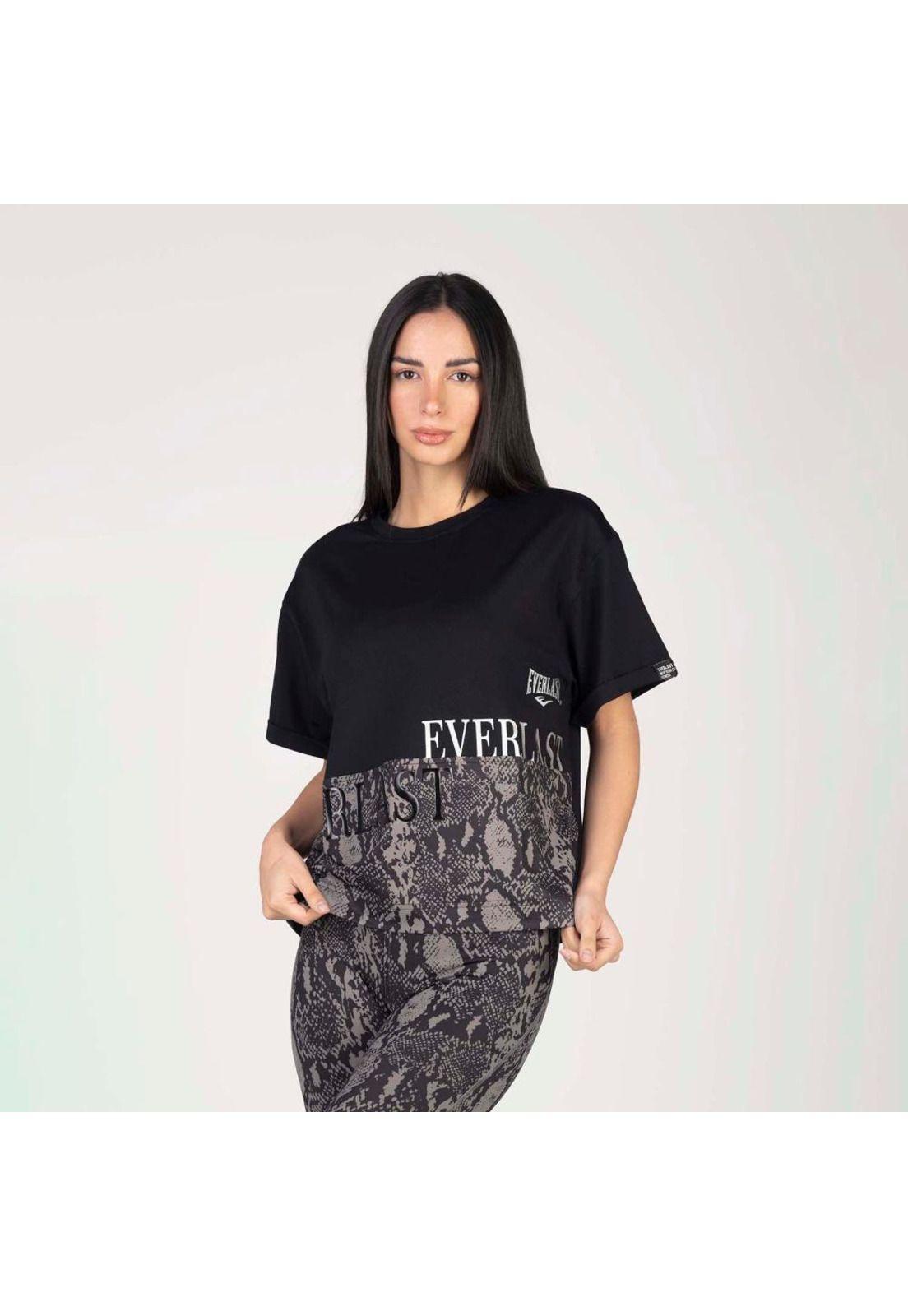 Polera M/C Snake Negro Everlast-0