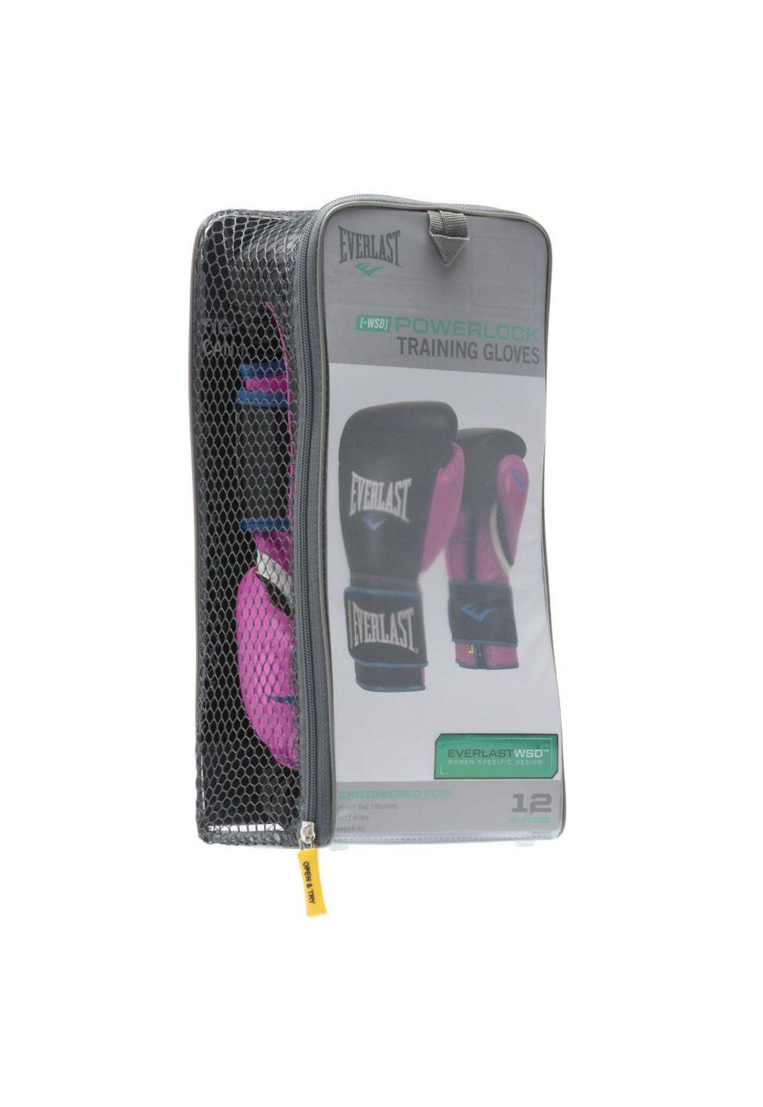Guantes De Box Everlast Powerlock Negro / Rosado-3