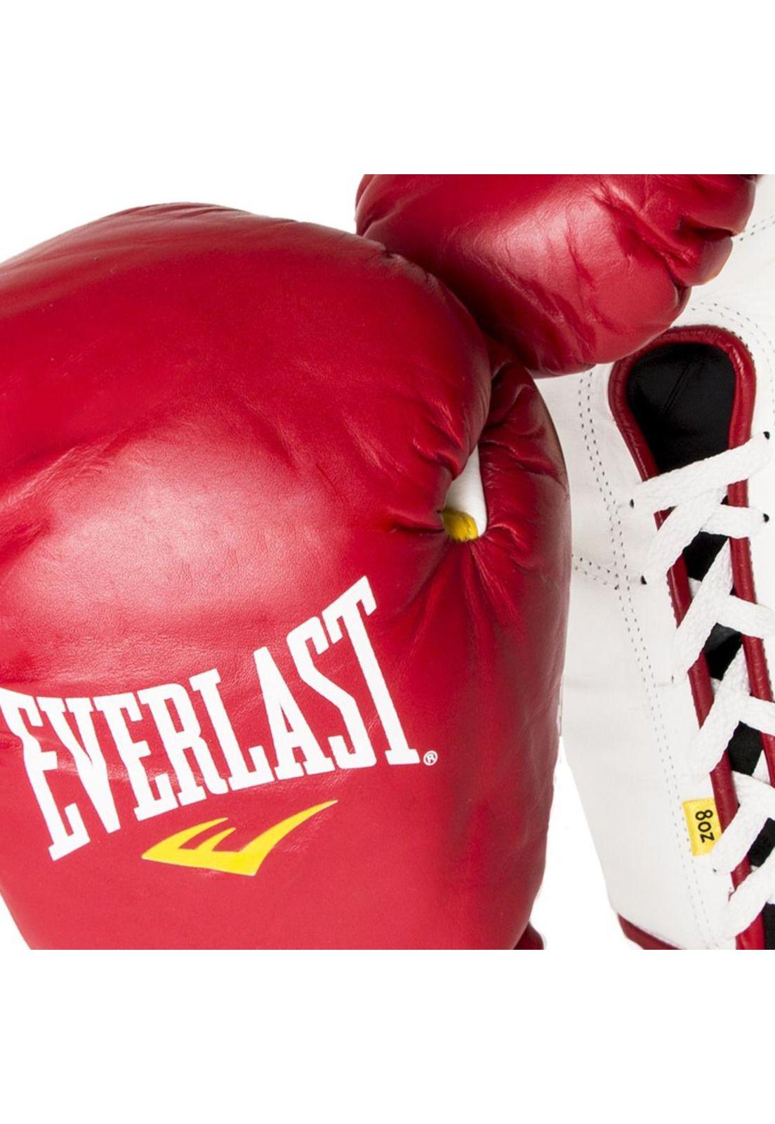 Guantes De Box Mx Pro Fight Laced Rojo Everlast-3