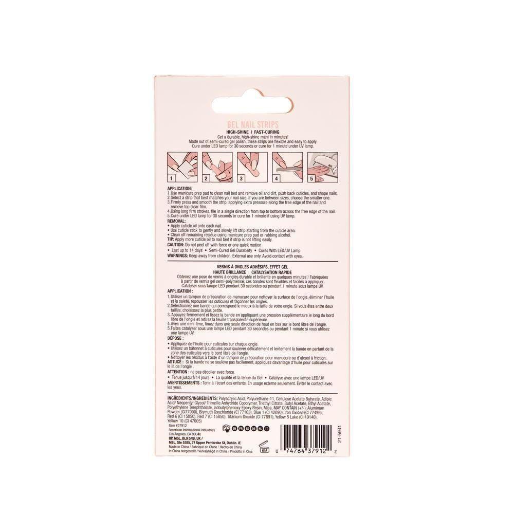 Uñas Adhesivas Gel Nail Strips Mocha Latte-2