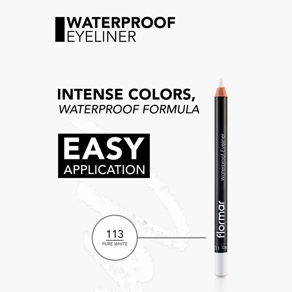 Delineador Waterproof Eyeliner Pure White-3