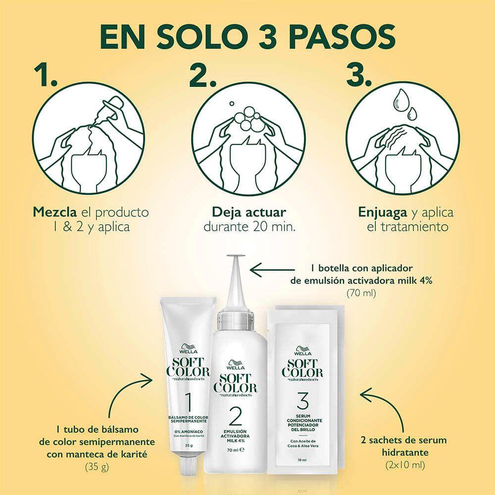 Kit Tintura Semipermanente 70 Rubio Natural Soft Color-7