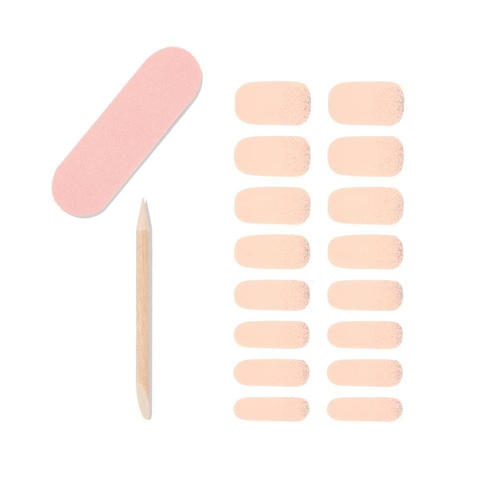 Uñas Adhesivas Nail Strips Shimmering Sand-1