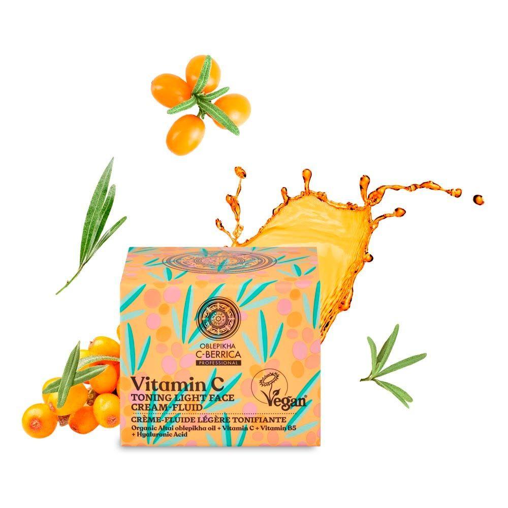 Crema facial tonificante ligera - Fluid Vitamina C 50 ml-2