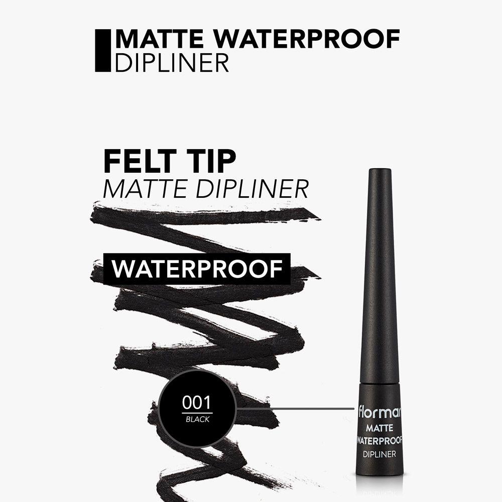 Delineador Líquido Matte Dipliner Waterproof Black-4