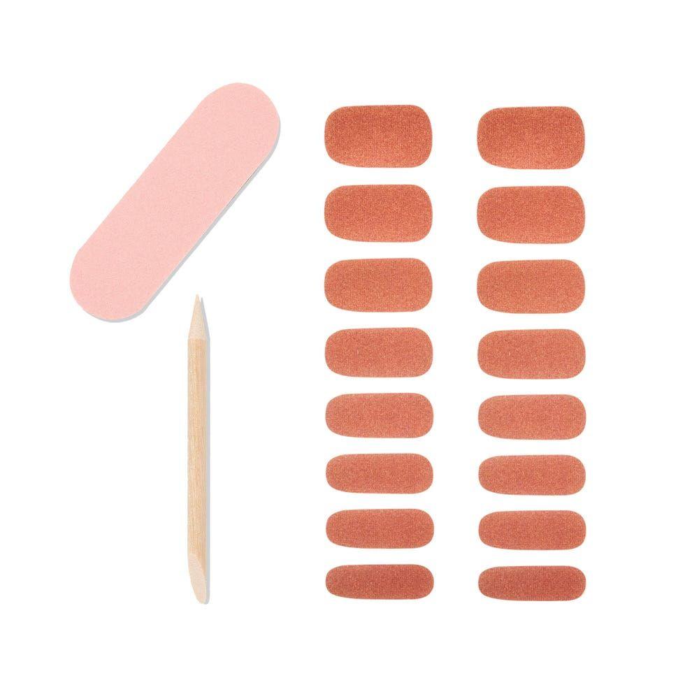 Uñas Adhesivas Nail Strips Copper Crush-1