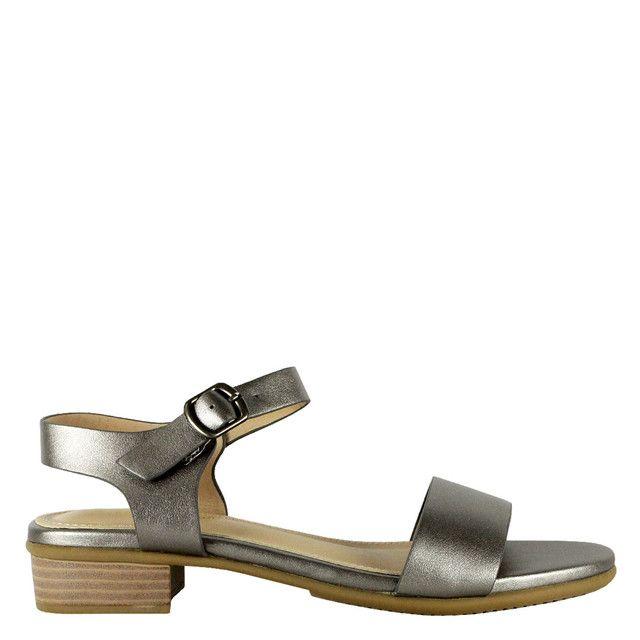 Sandalia Ema Plateada Takones-0