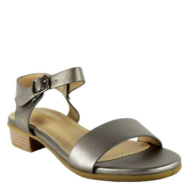 Sandalia Ema Plateada Takones-1