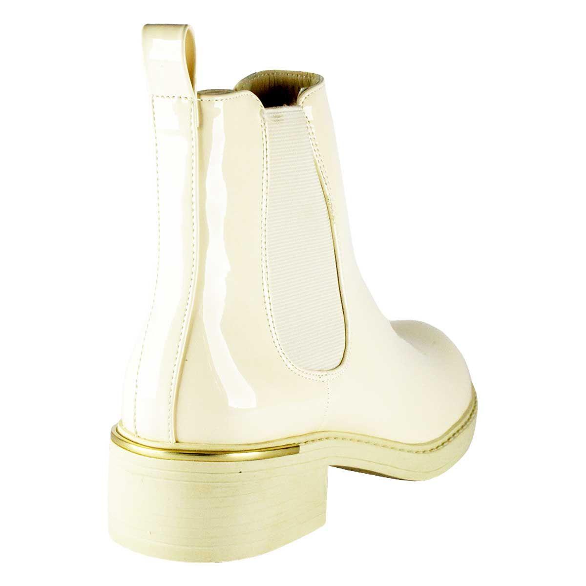 Botín Brunella Beige Takones-3