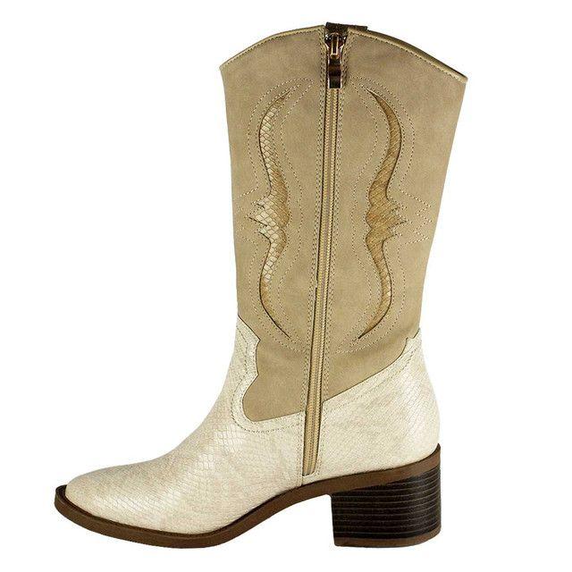 Bota Alessia Beige Takones-2