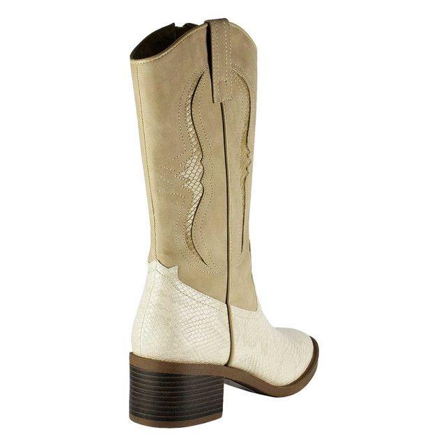 Bota Alessia Beige Takones-3