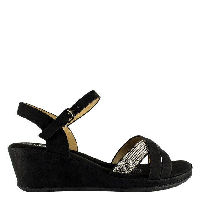 Sandalia Odette Negra Takones-0