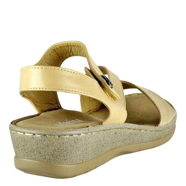 Sandalia Justina Beige Takones-3