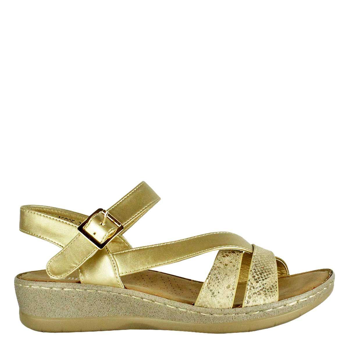 Sandalia Gracia Dorada Takones-0