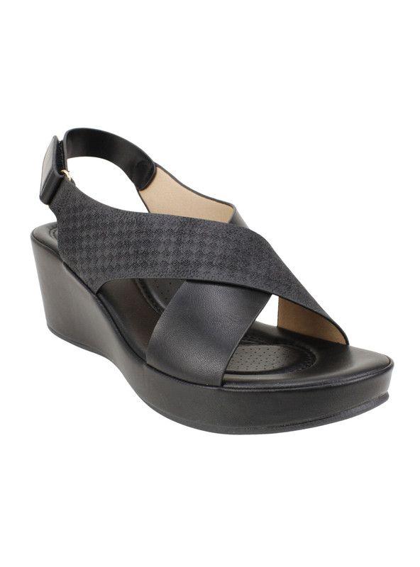 Sandalia New Walk Tiras Cruzadas Negro-2