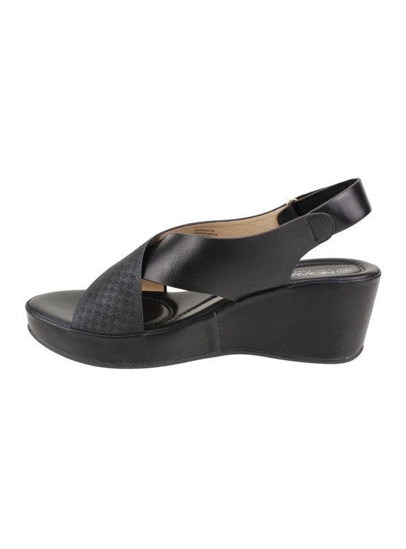 Sandalia New Walk Tiras Cruzadas Negro-3