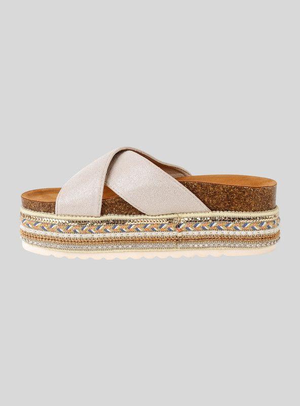 Sandalia Xti Cruzada Beige-2