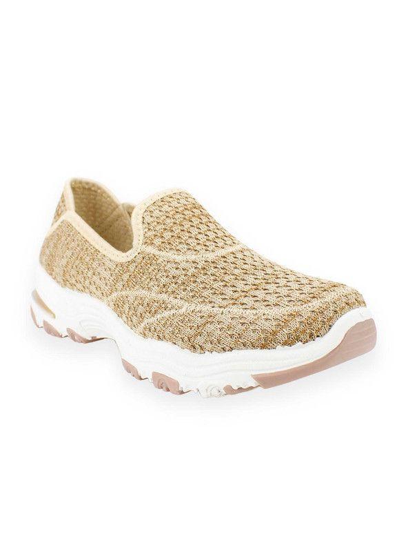 Zapatilla New Walk Causal Malla Beige-1