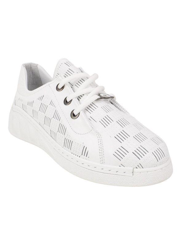 Zapatilla Exs Cuadrille Cuero Blanca-2