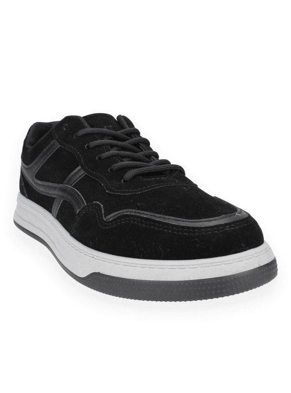 Zapatilla New Walk Casual Rayas Negra-1
