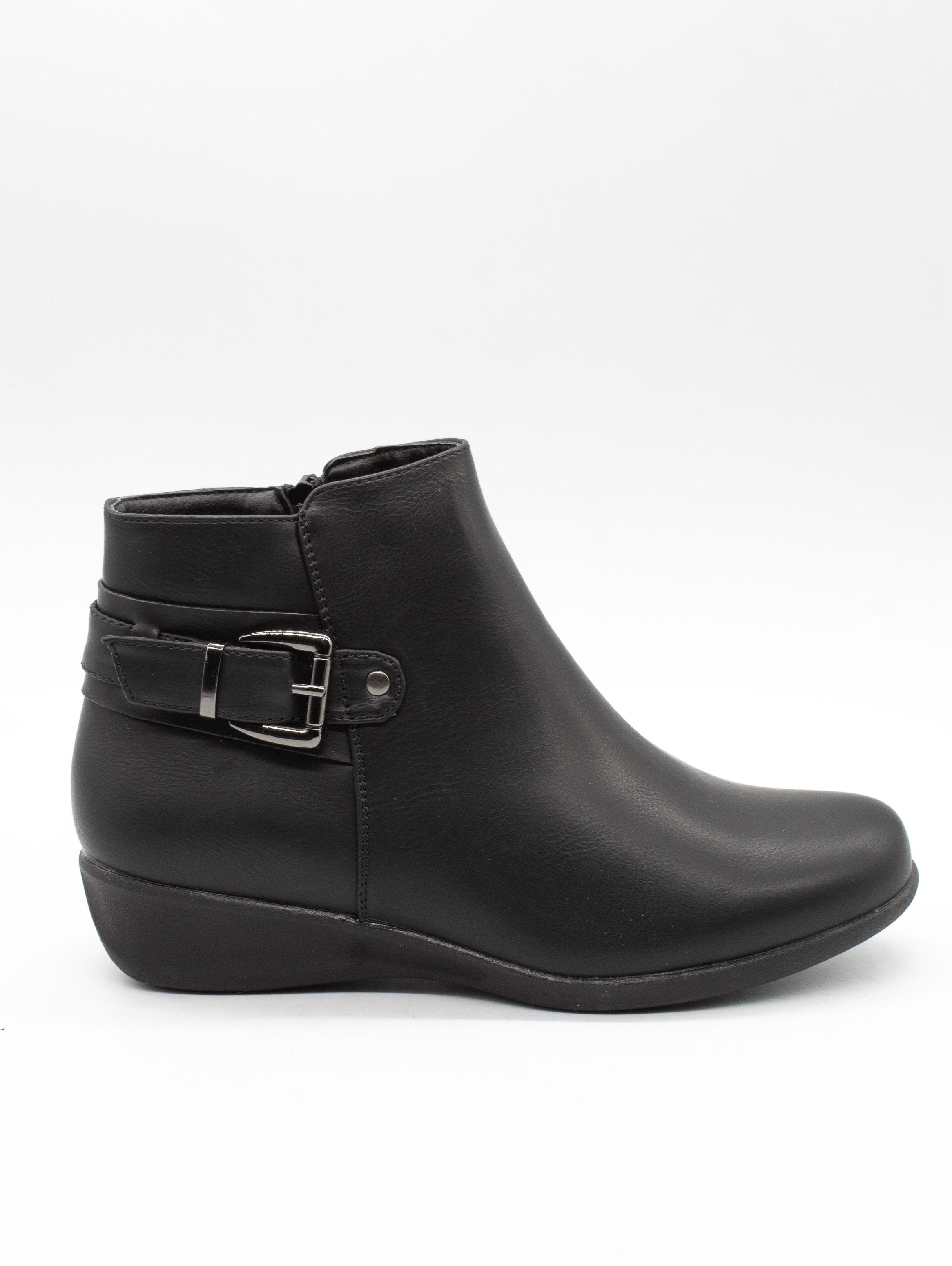 Botín New Walk Correa Negro-1