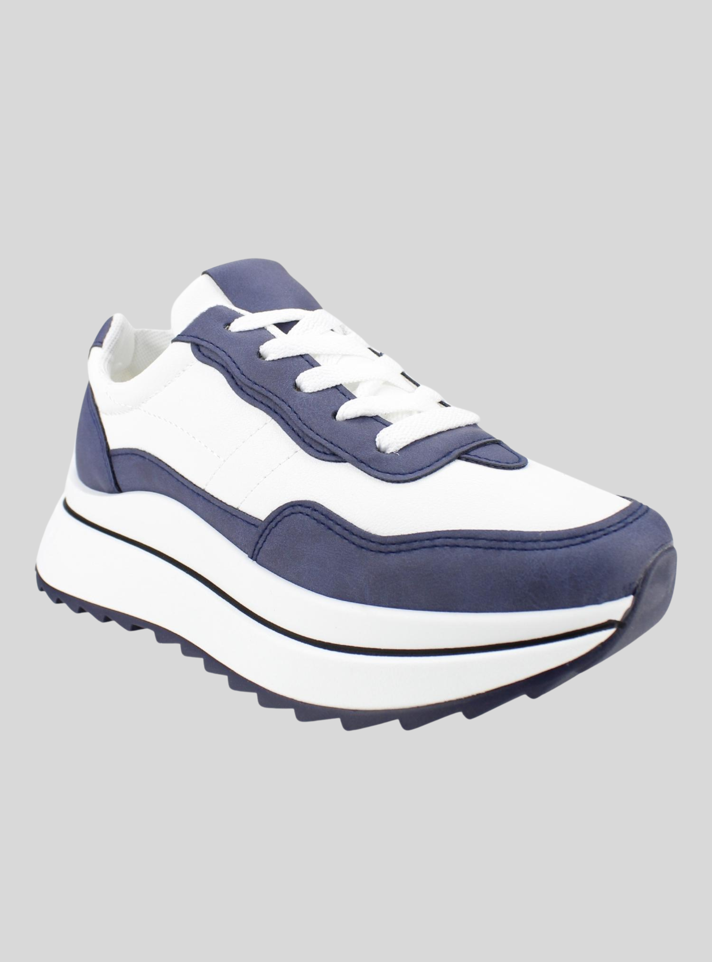 Zapatilla New Walk Chunky Bicolor Blanca-1