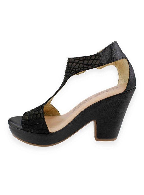 Sandalia Exs Casual Cuero Negra-2