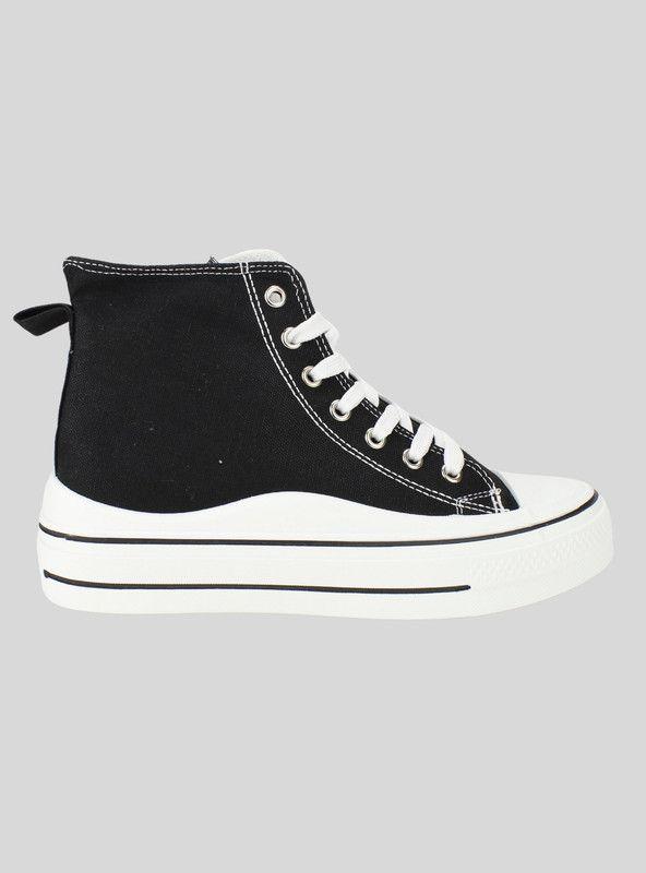 Zapatilla New Walk Lona Ventura Negra-0