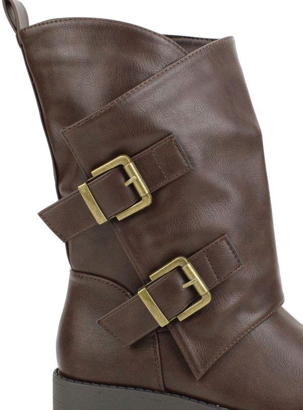 Bota New Walk Biker Corta Café-4